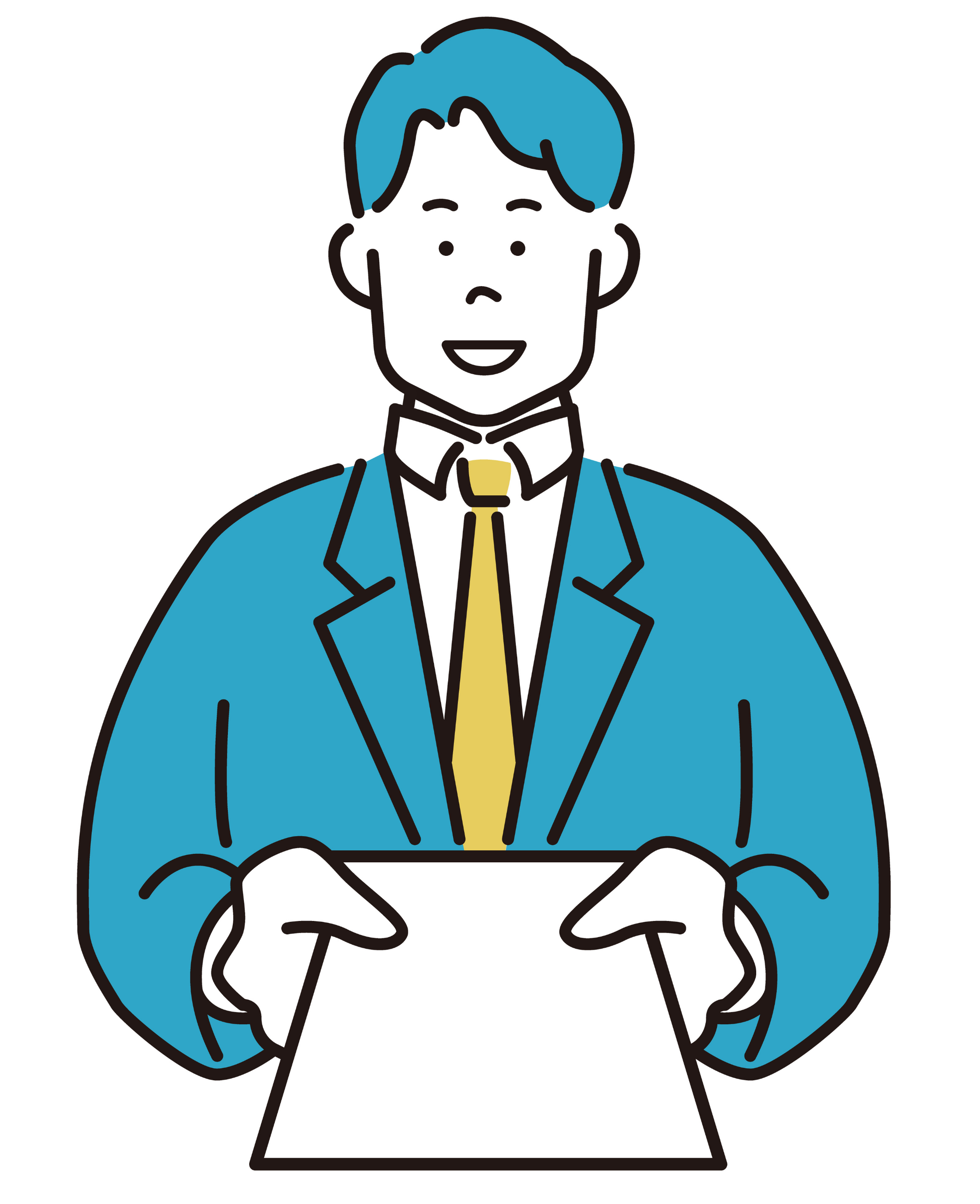 代表挨拶のイラスト